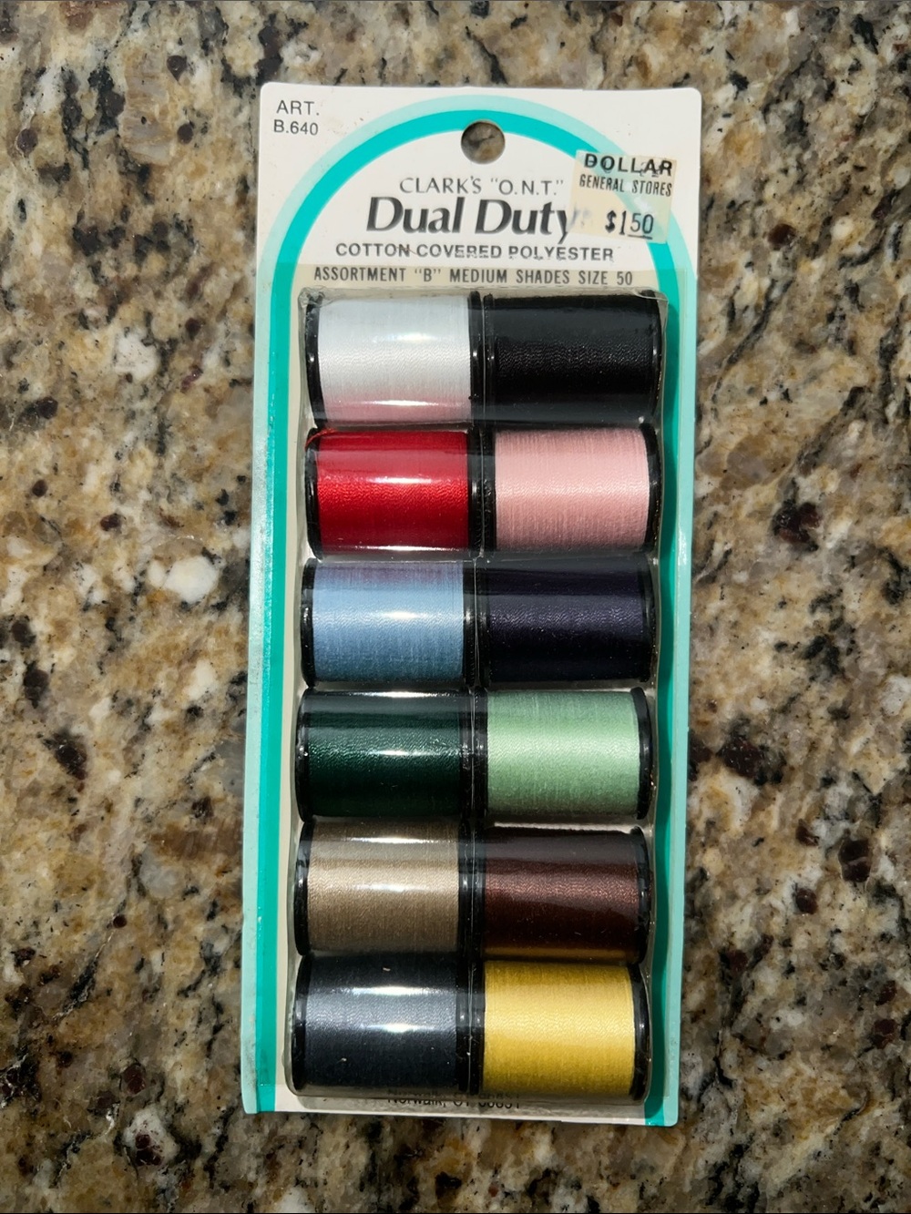 Sewing Thread 12-Pack Assorted Colors - Multi - Picture 2 of 3